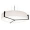 Afx Apex 14" LED Pendant - Espresso Finish - Linen White Shade APP1214LAJUDES-LW - alternate 1